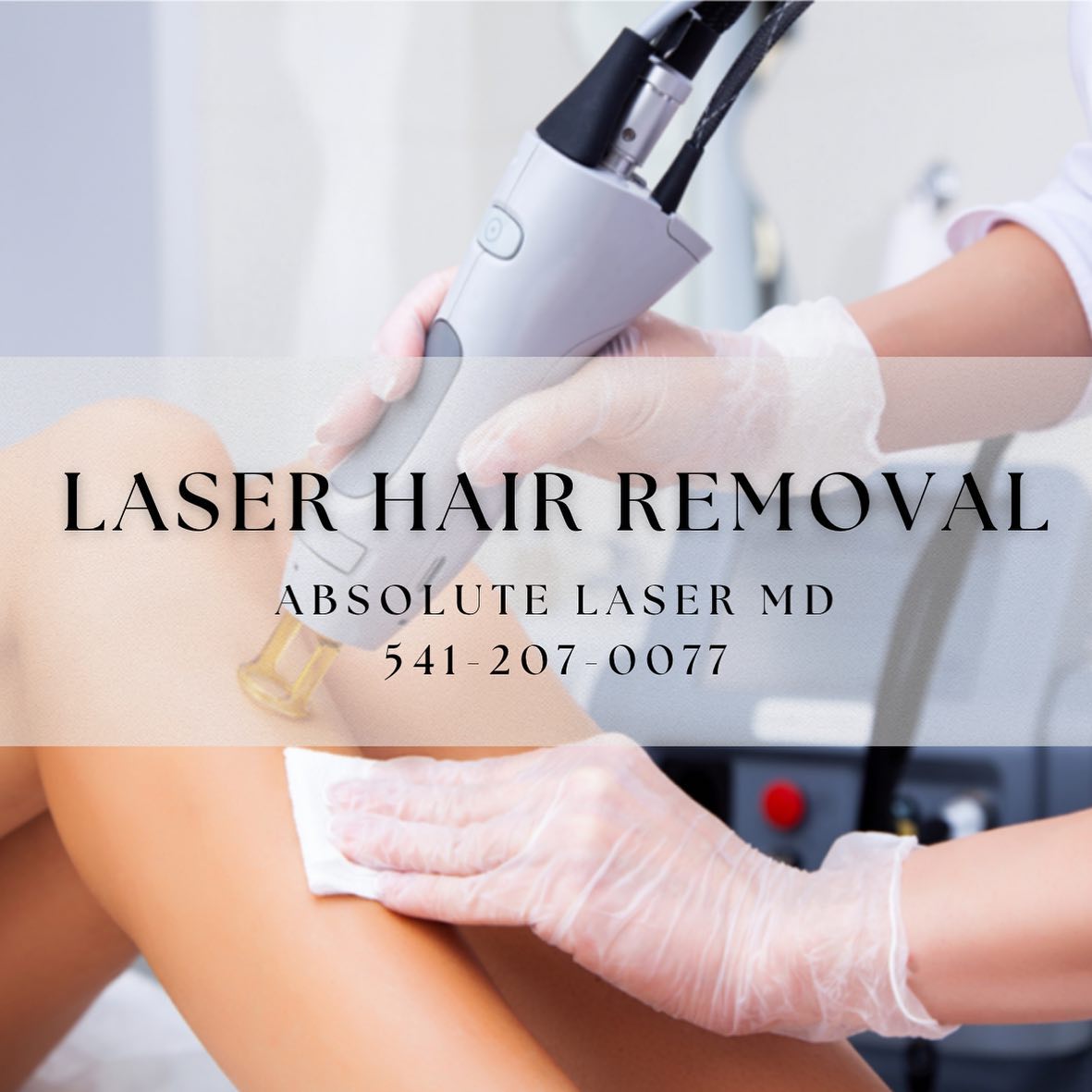 Absolute Laser MD Facebook ad: Why choose Laser Hair Removal?!