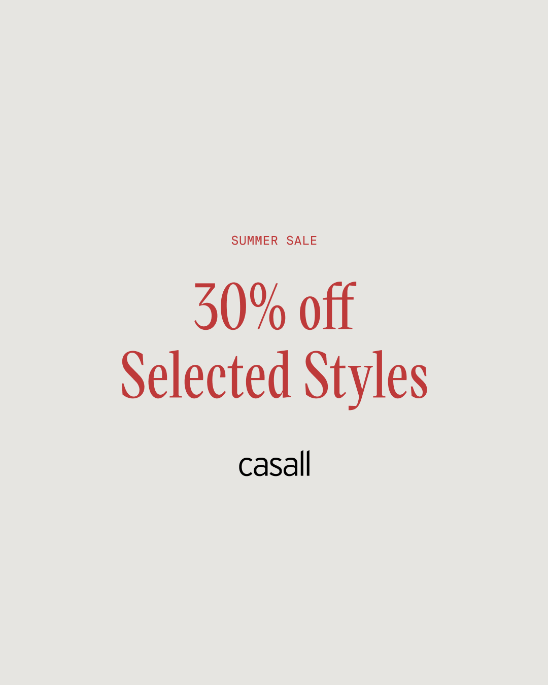 Casall Facebook ad