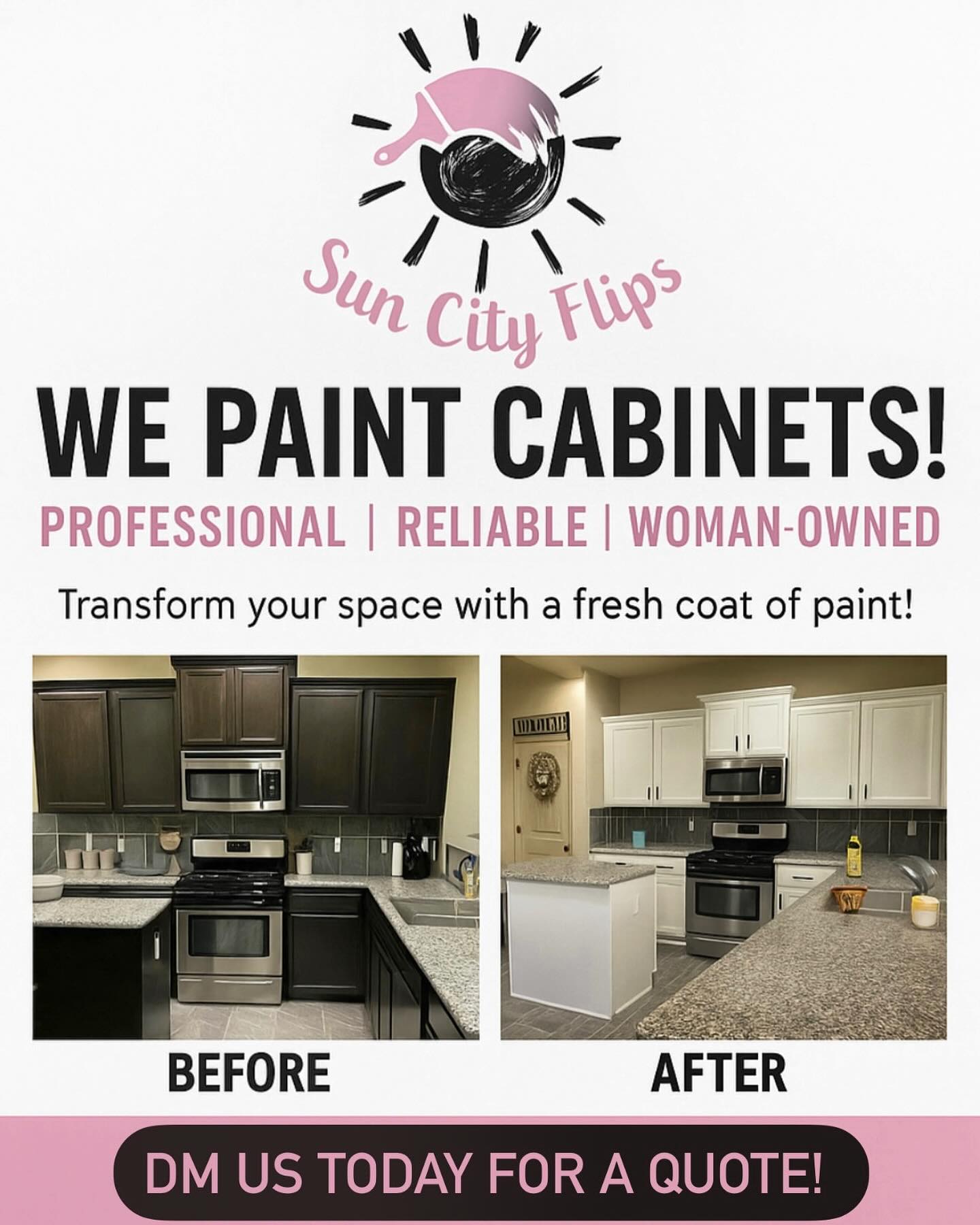 Sun City Flips Facebook ad: Transform Your Home with a Fresh Coat of…