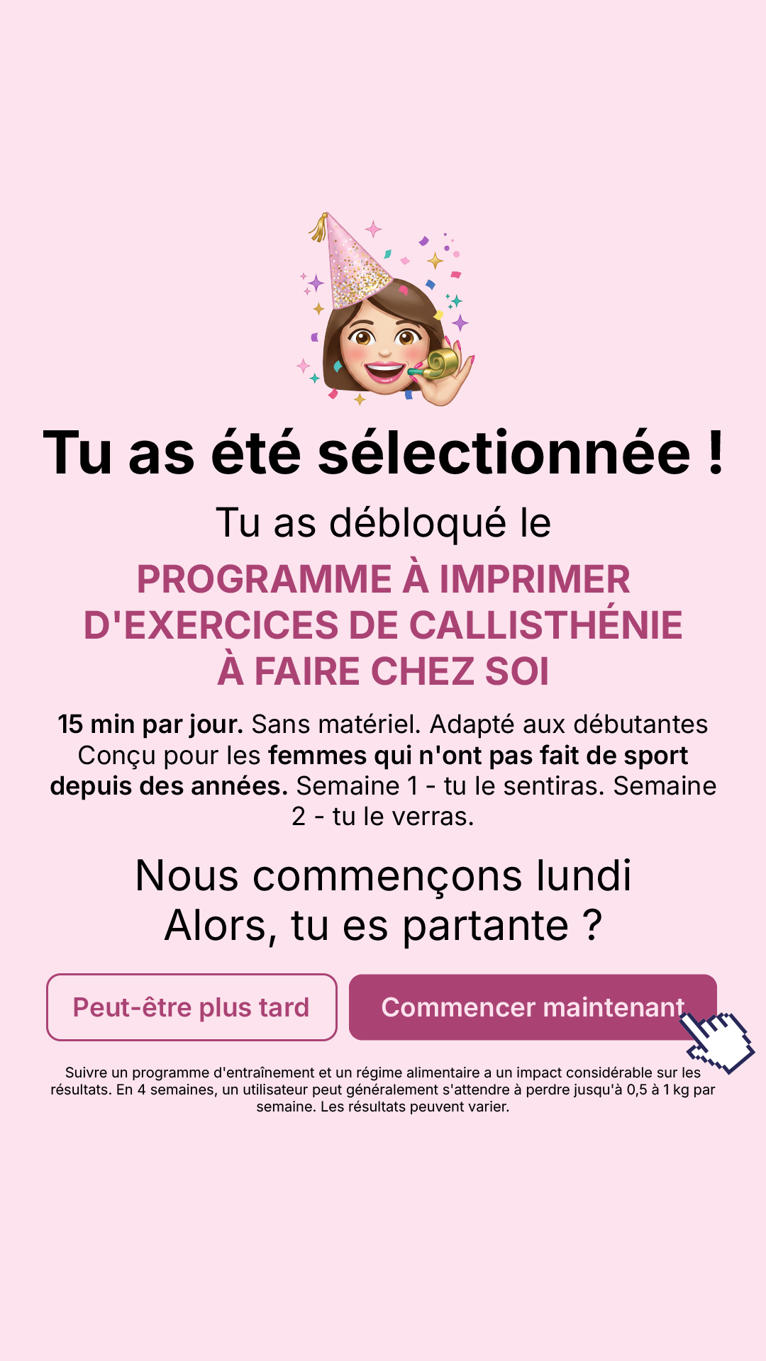 28 Day Challenge Facebook ad: Adoptez de meilleures habitudes en 4 semaines