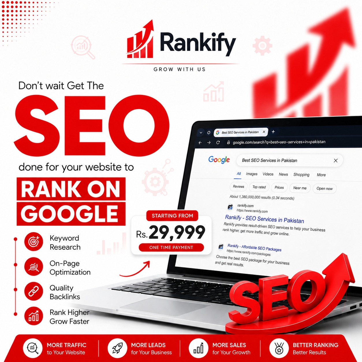 Rankify Facebook ad: Chat with us