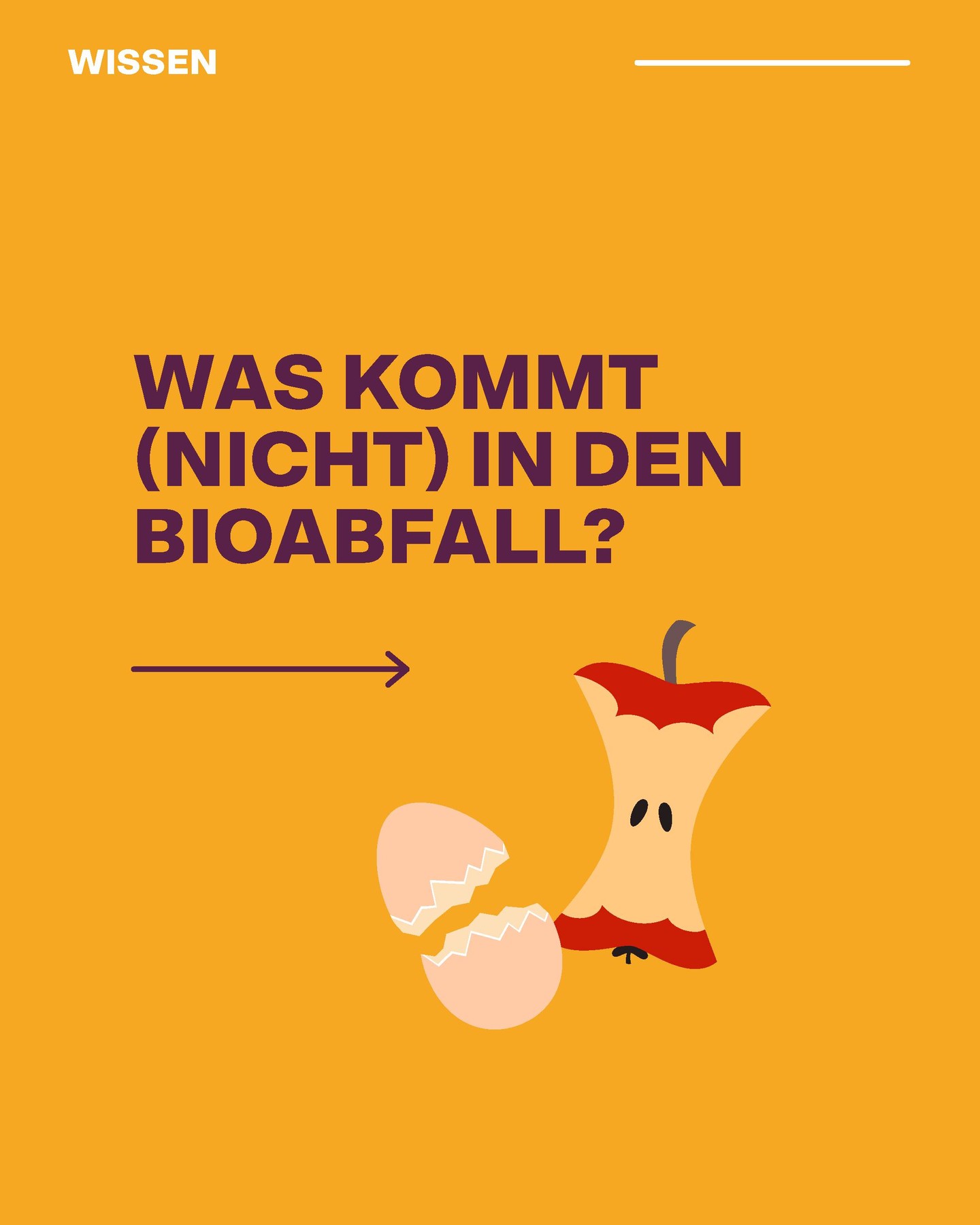 EnergieSchweiz Facebook ad: Bioabfall ist nicht gleich Bioabfall.