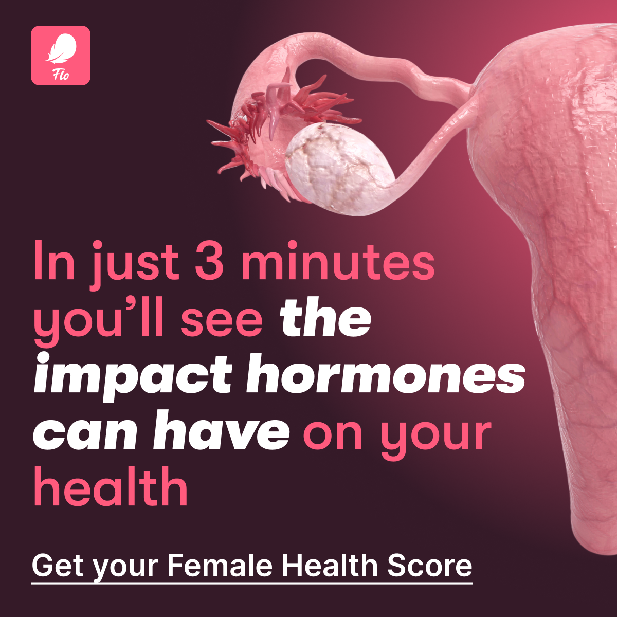 Flo Period Tracker App Facebook ad