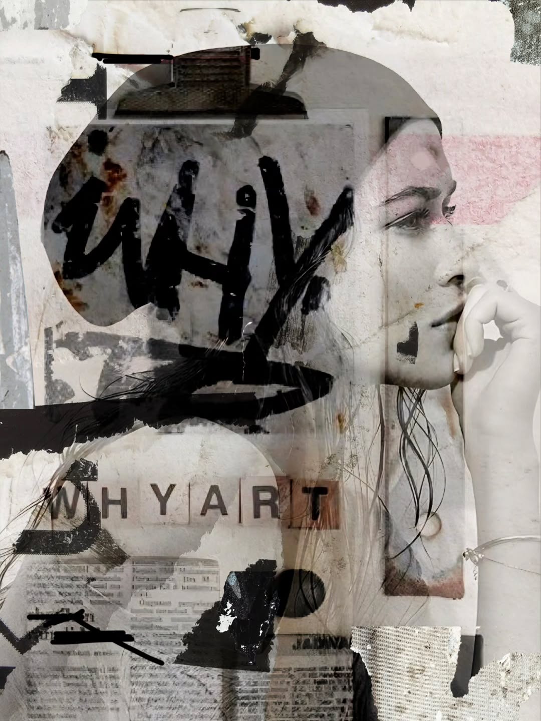 WVD ART - Moderne Abstracte schilderijen Facebook ad: XX Faces 018