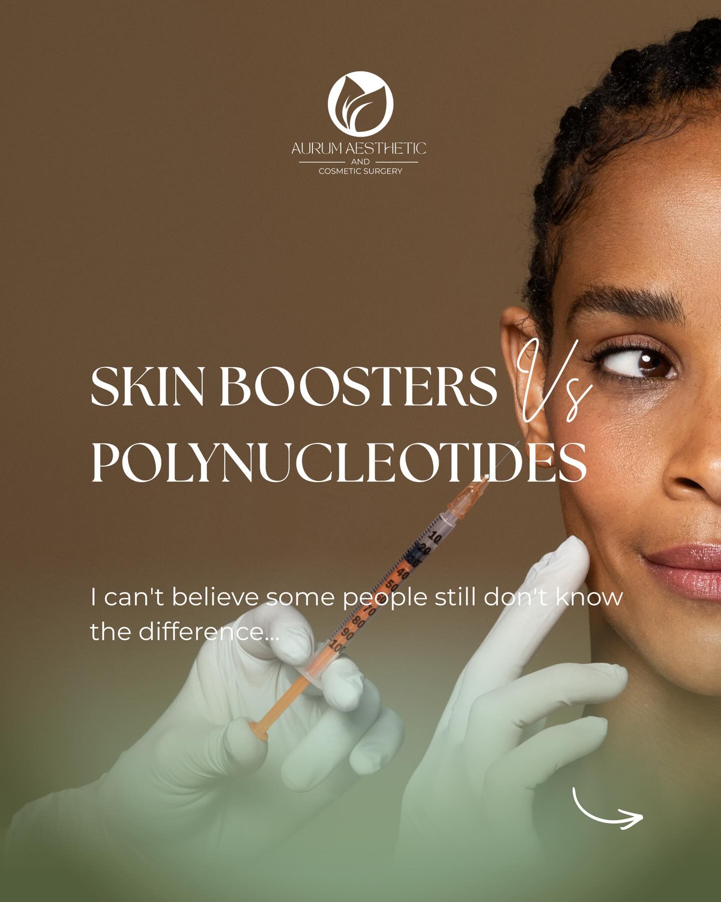 Aurum Aesthetic And Cosmetic Surgery Facebook ad: Your skin doesn’t need more makeup, it needs…