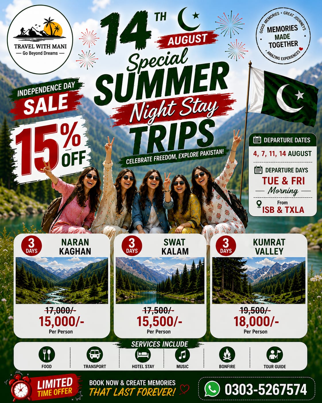 Travel With Mani Facebook ad