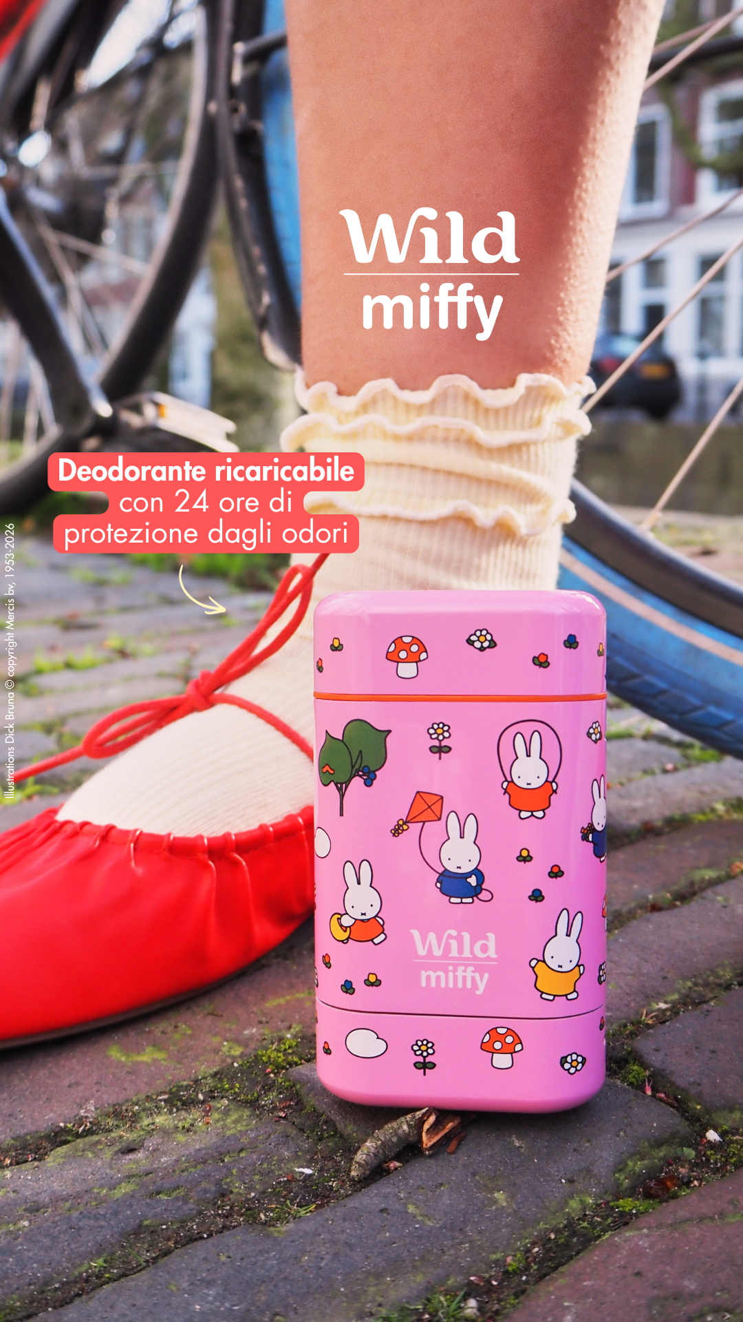 Wild Facebook ad: Un profumo da sogno: scopri il deodorante stick Miffy x Wild