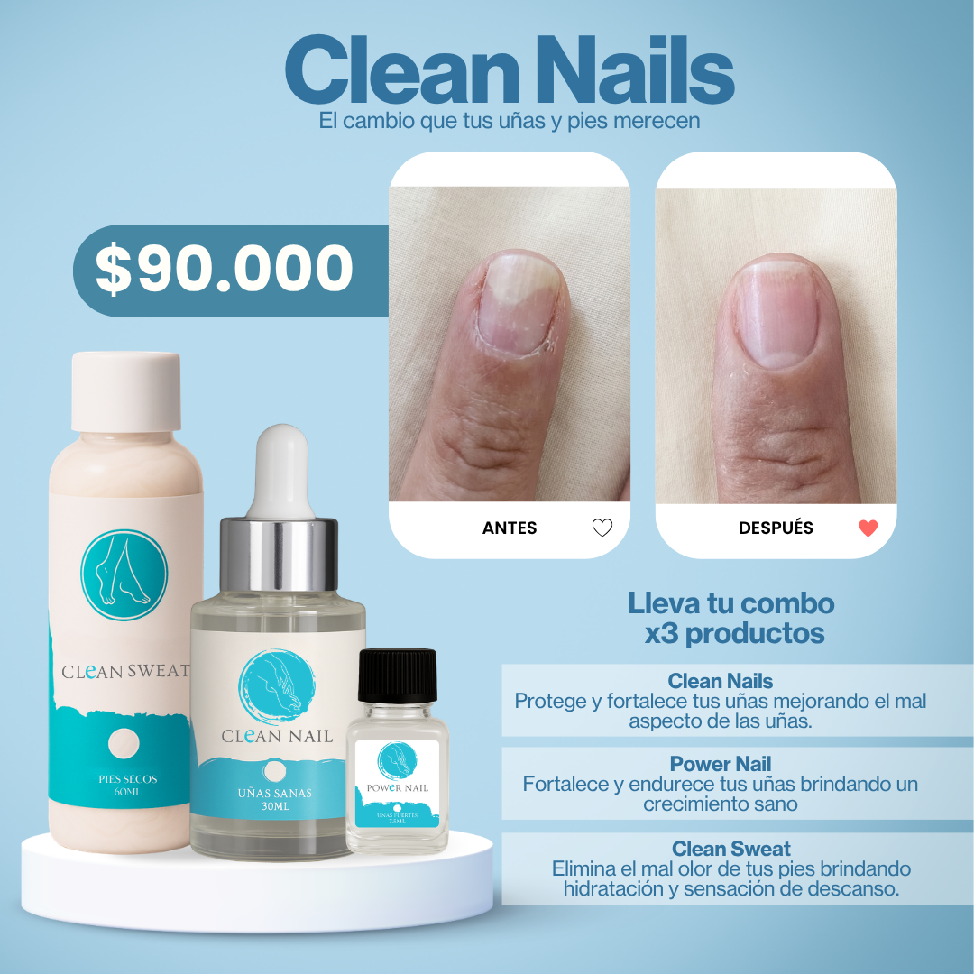 The Clean Nails Facebook ad: Escribenos y te asesoramos