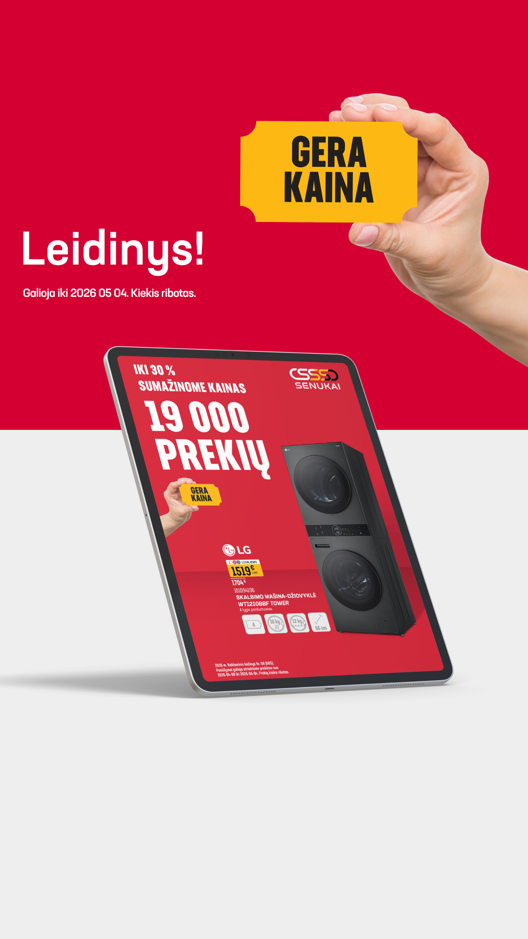 Senukai Facebook ad