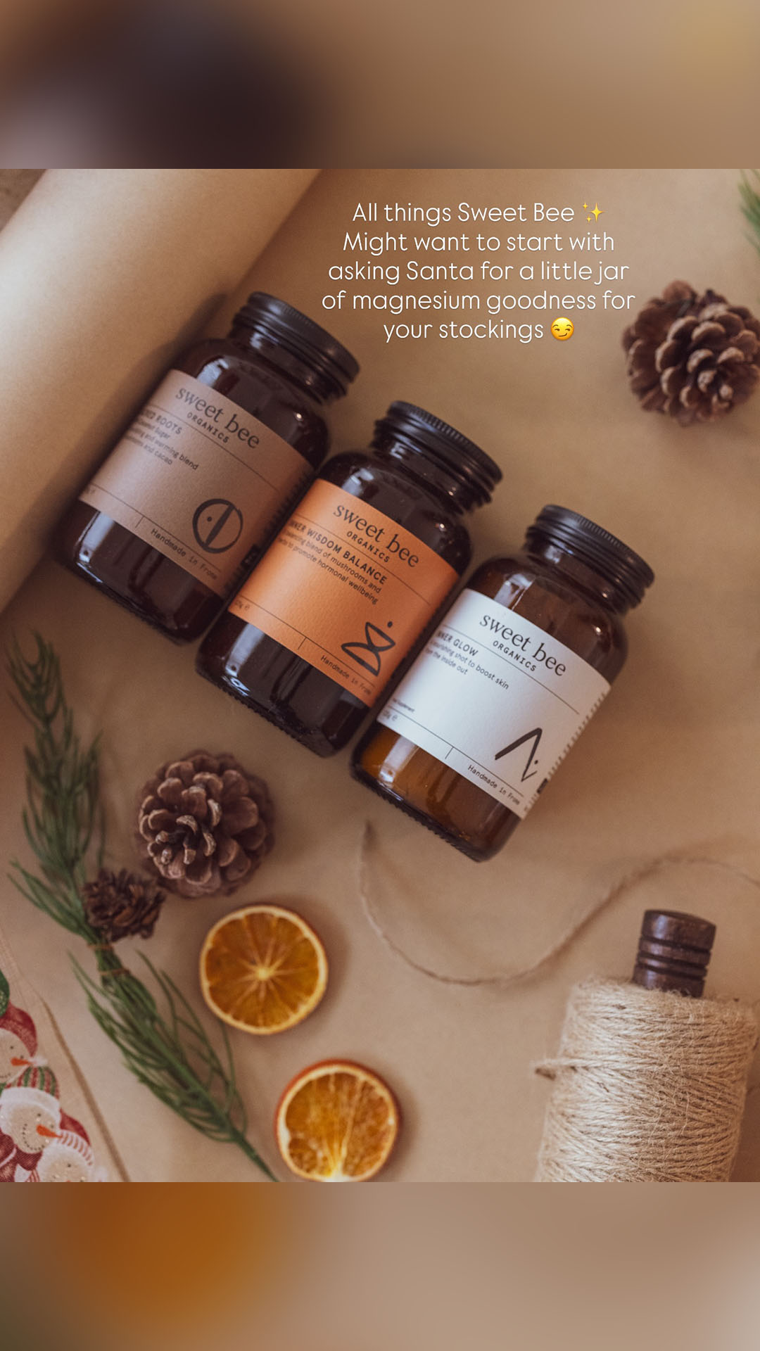 Sweet Bee Organics Facebook ad
