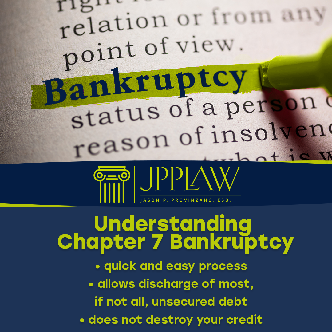 Law Offices of Jason P. Provinzano, LLC Facebook ad: Contact JPP Law To Discharge Debt!