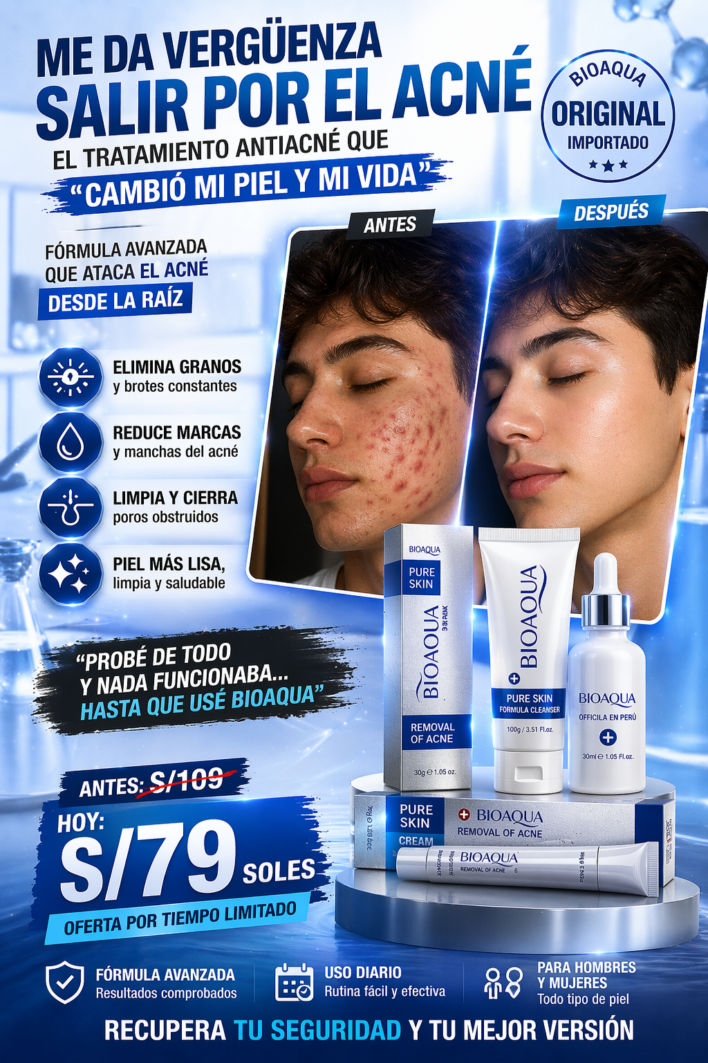 Lokinstore Facebook ad: ¡Oferta Antiacné Solo Hoy!
