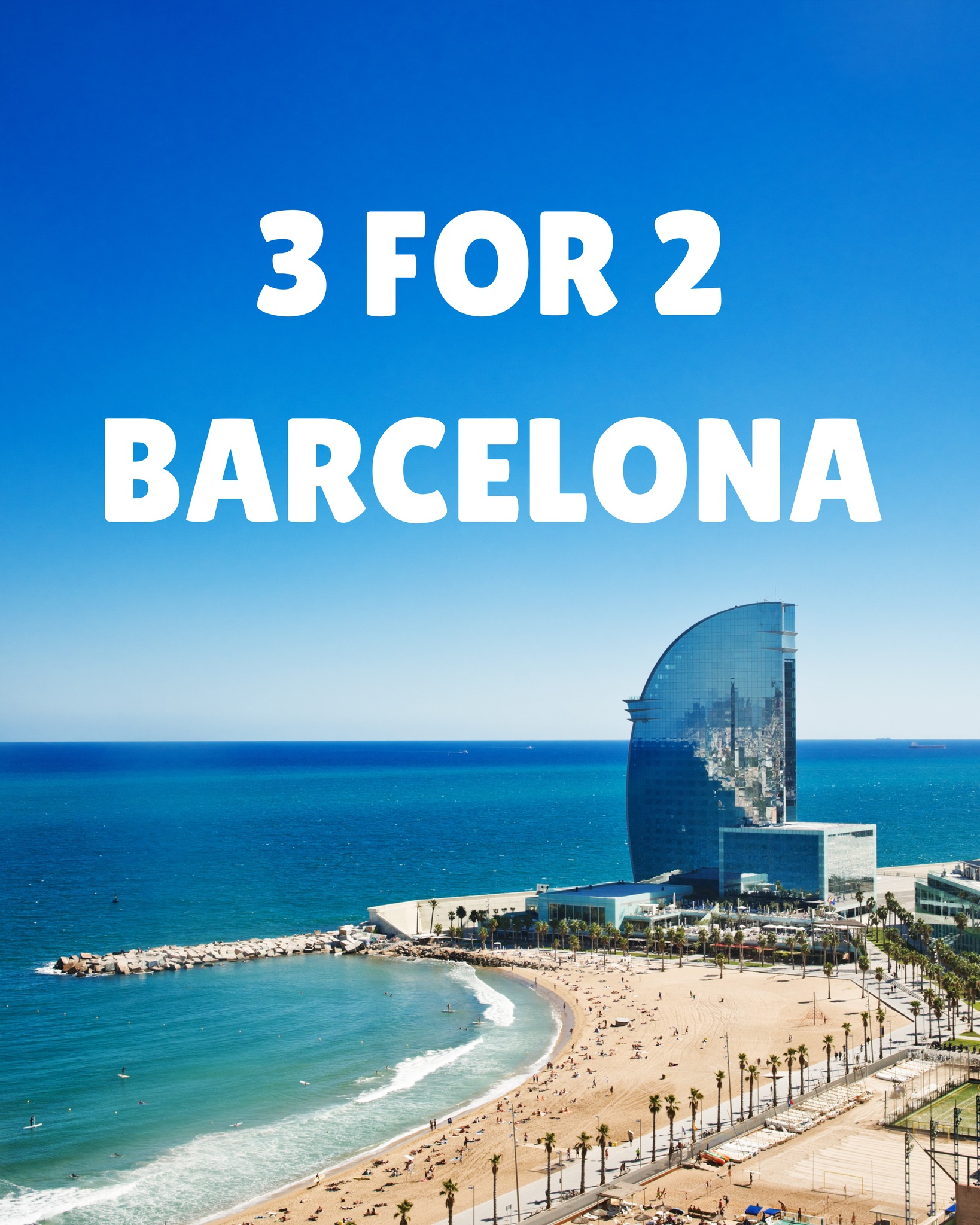 Explore Europe Travel Facebook ad: Book 2, Get 1 FREE!