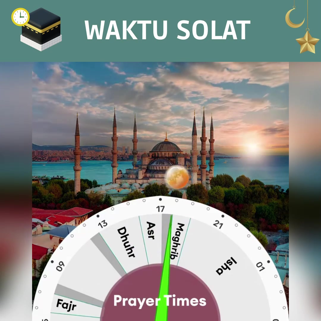 Qibla Compass, Prayer Time and Azan Alarm Facebook ad: Muat turun aplikasinya sekarang secara percuma!