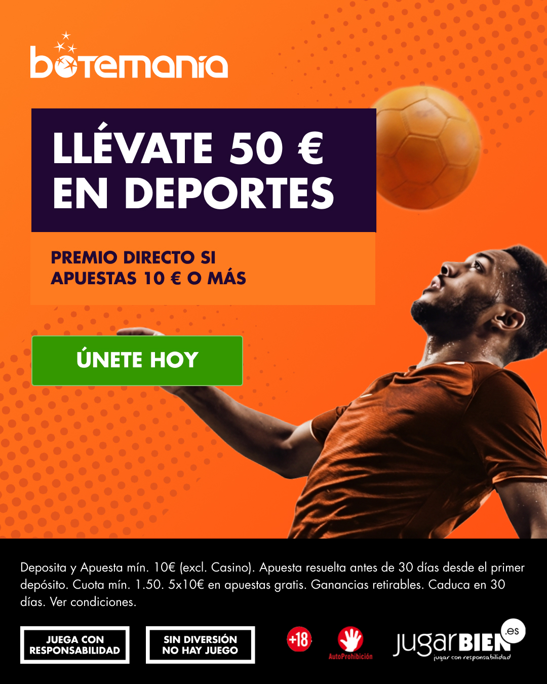 Botemanía Facebook ad from Mar 10, 2026