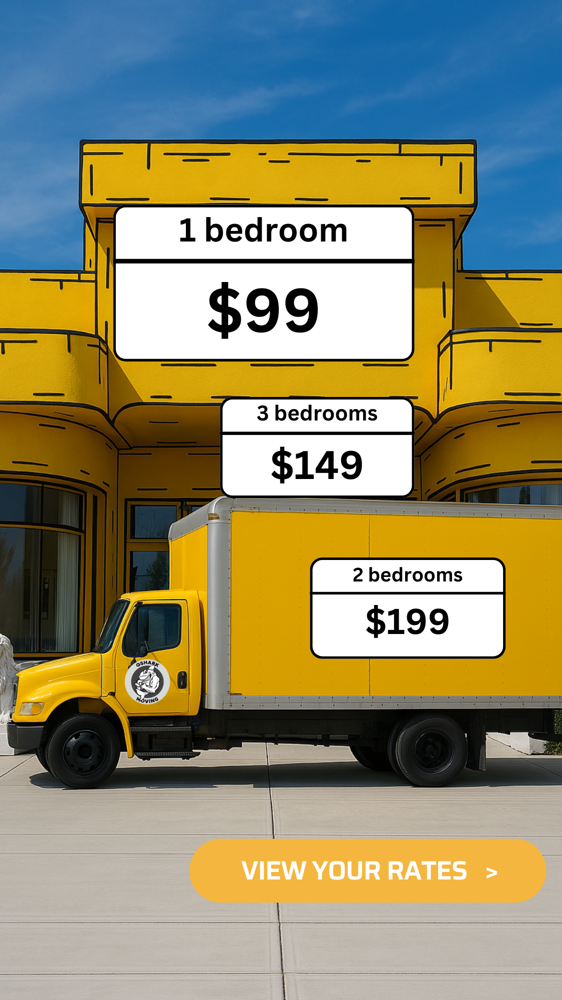 Qshark Moving Company Facebook ad