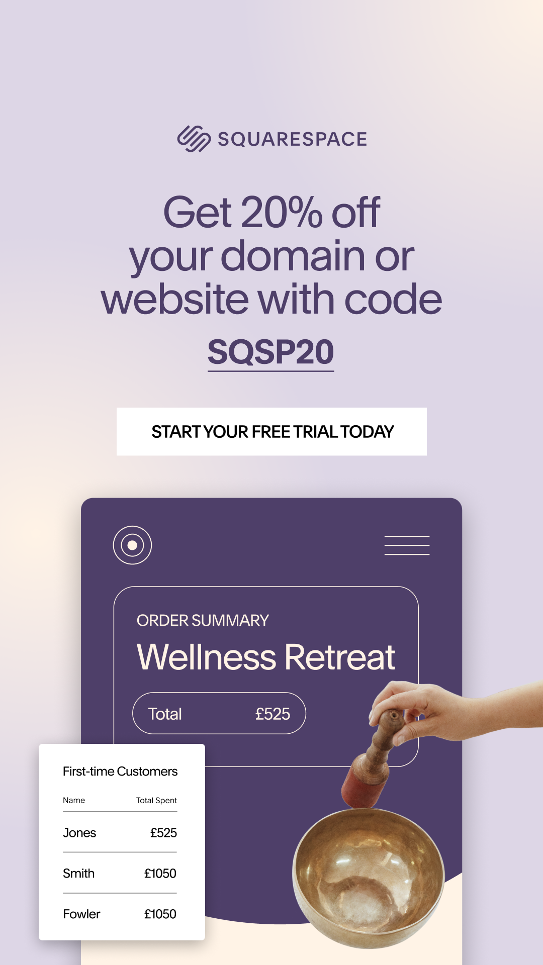 Squarespace Facebook ad