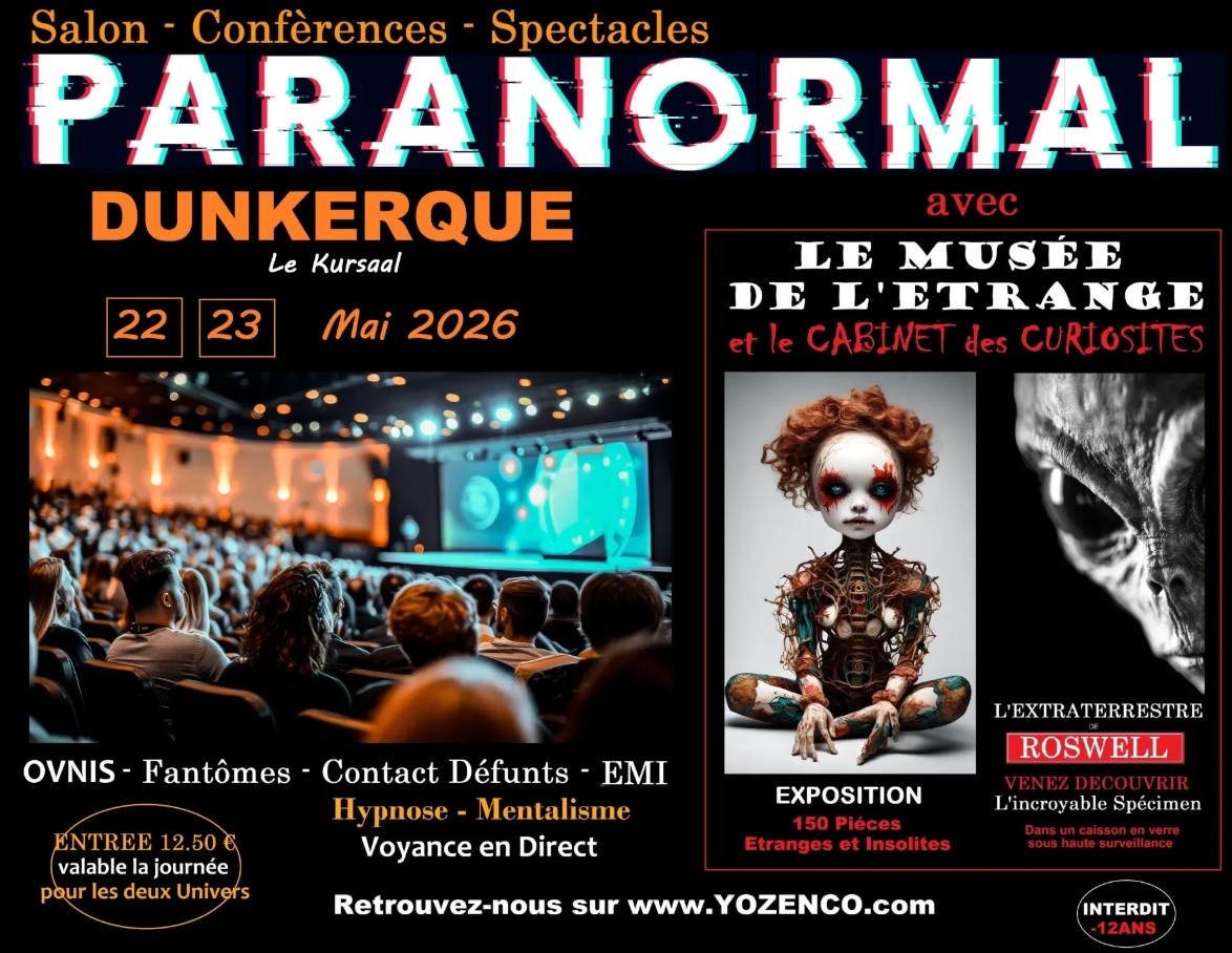 Salons du Paranormal Facebook ad: DUNKERQUE - Salon du Paranormal au KURSAAL - 2ème édition…