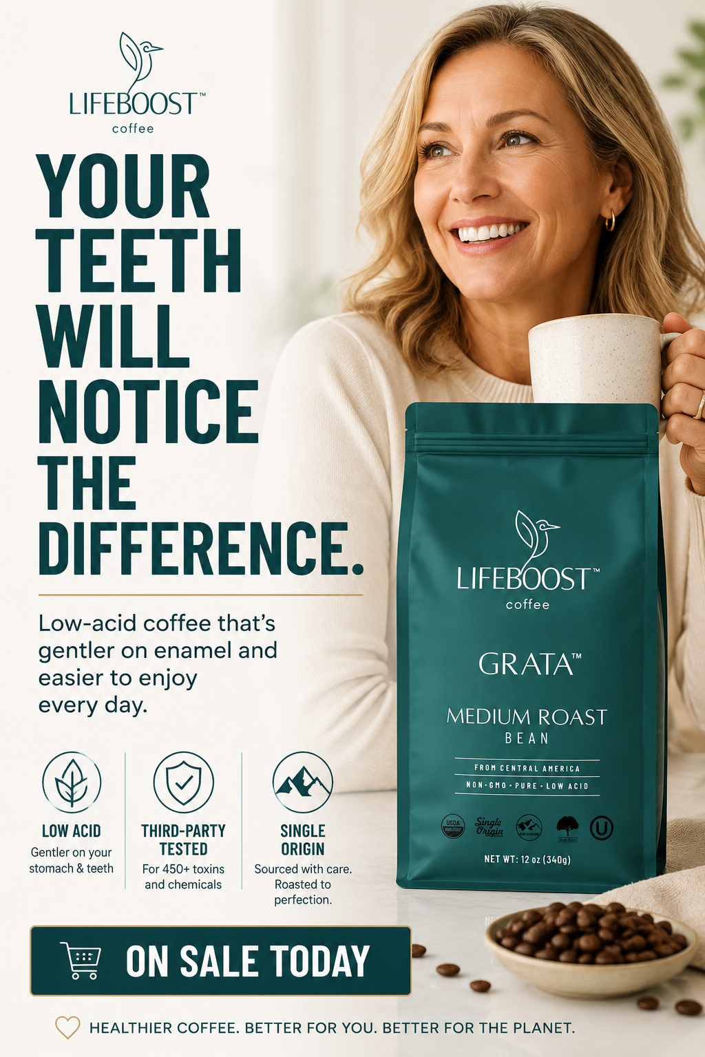 Lifeboost Coffee Facebook ad
