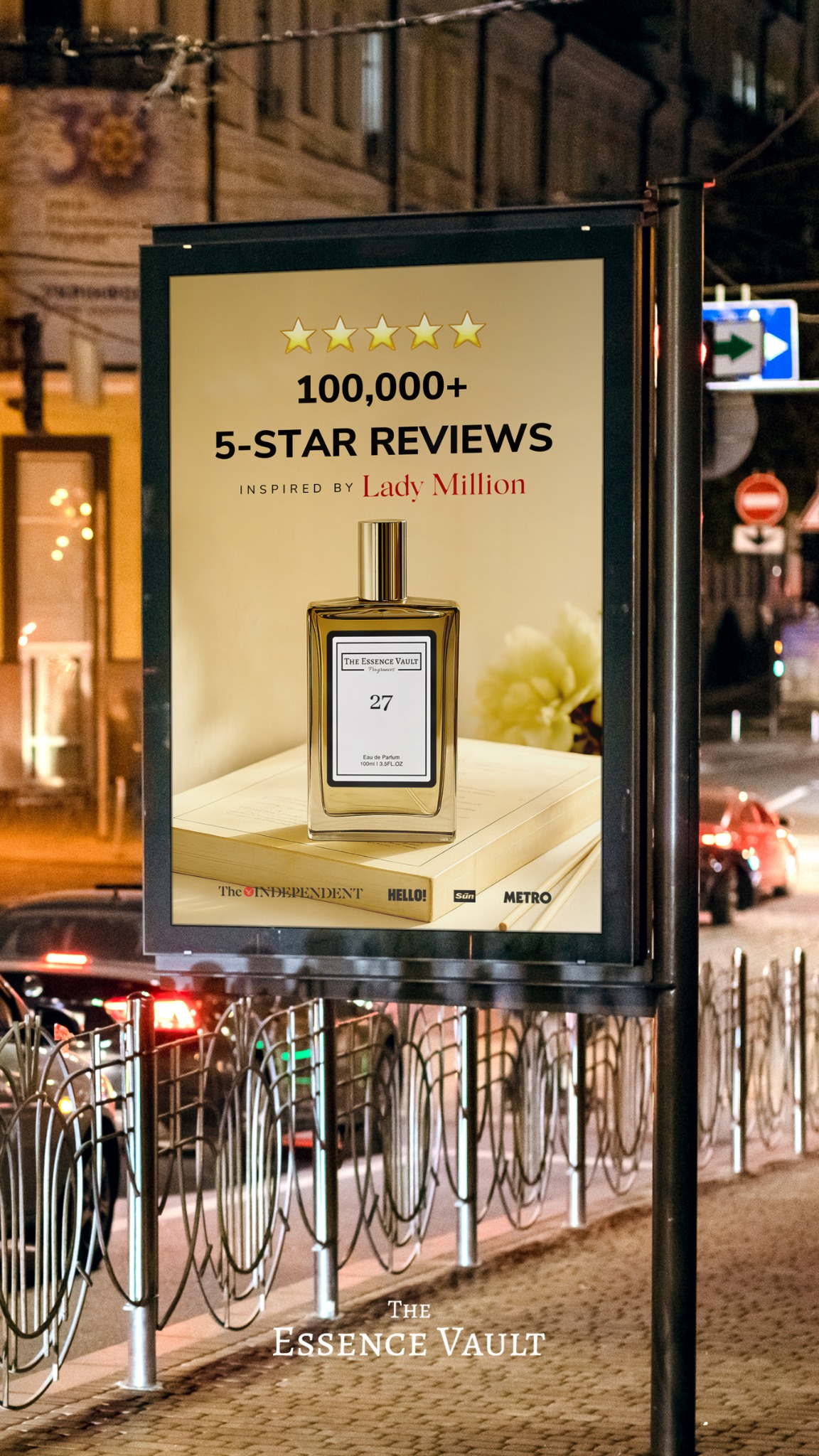 The Essence Vault Facebook ad from Dec 29, 2025