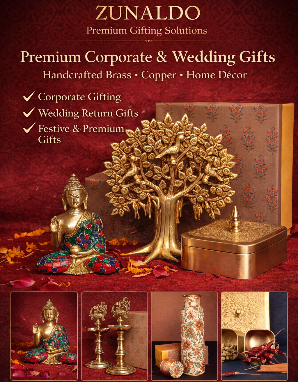 Zunaldo Facebook ad: Premium Corporate & Wedding Gifts
