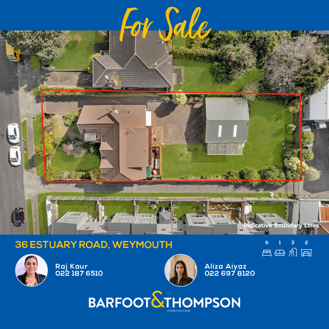 Barfoot & Thompson Otahuhu Facebook ad: 36 Estuary Road, Weymouth
