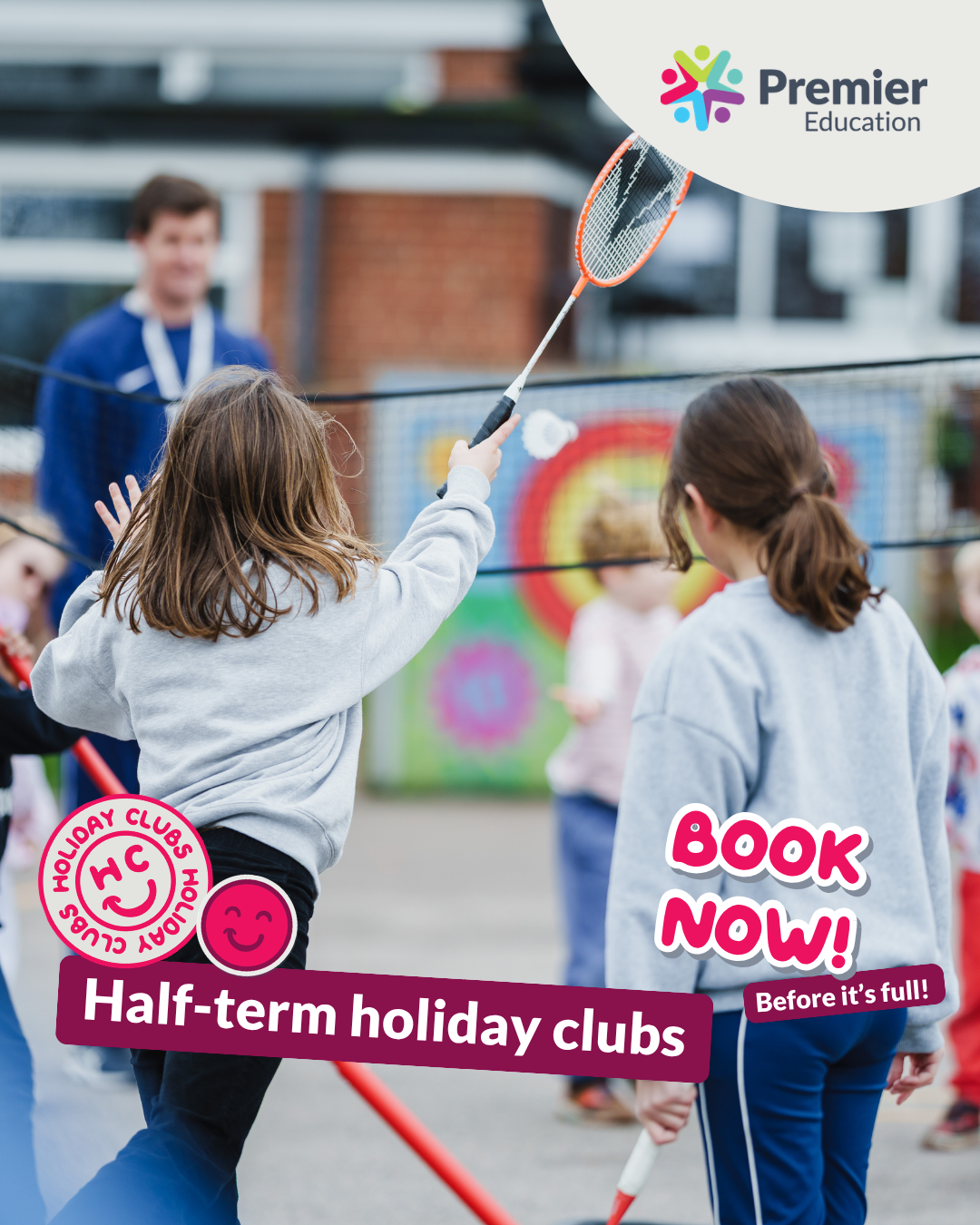 Premier Education UK Facebook ad: May half term sorted.