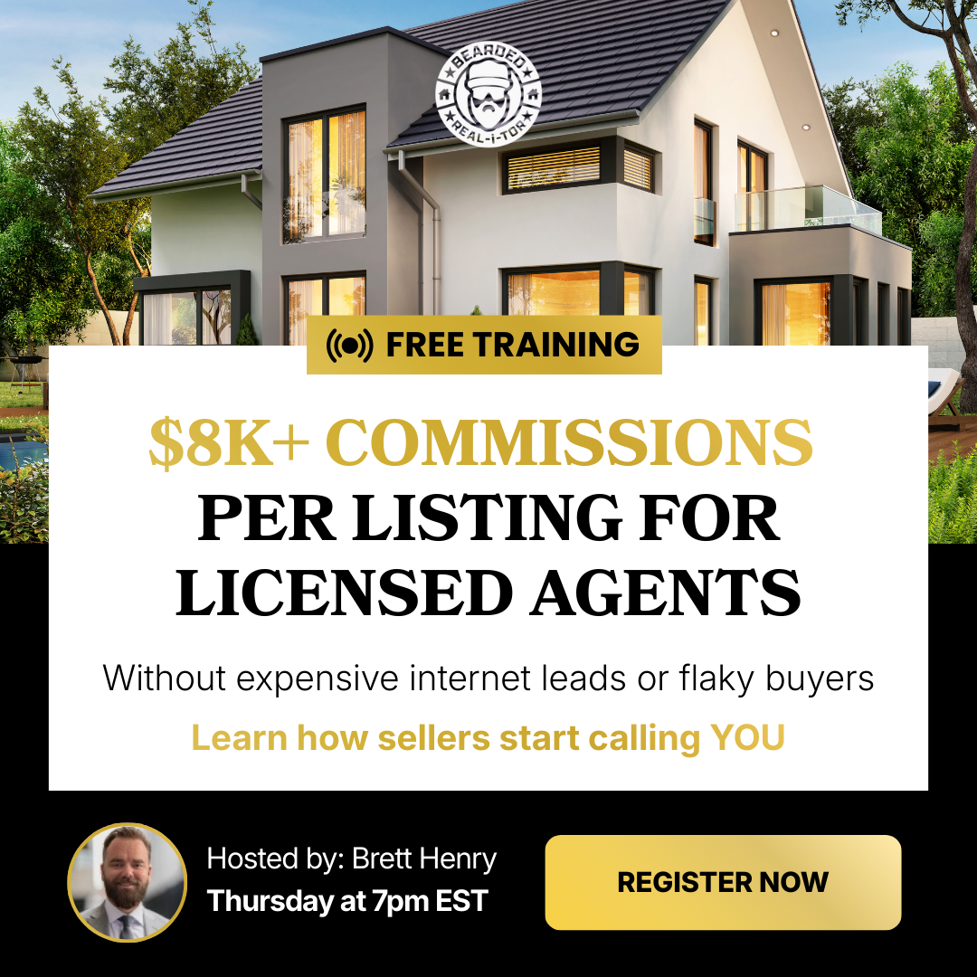 Bearded Realtor Coaching Facebook ad