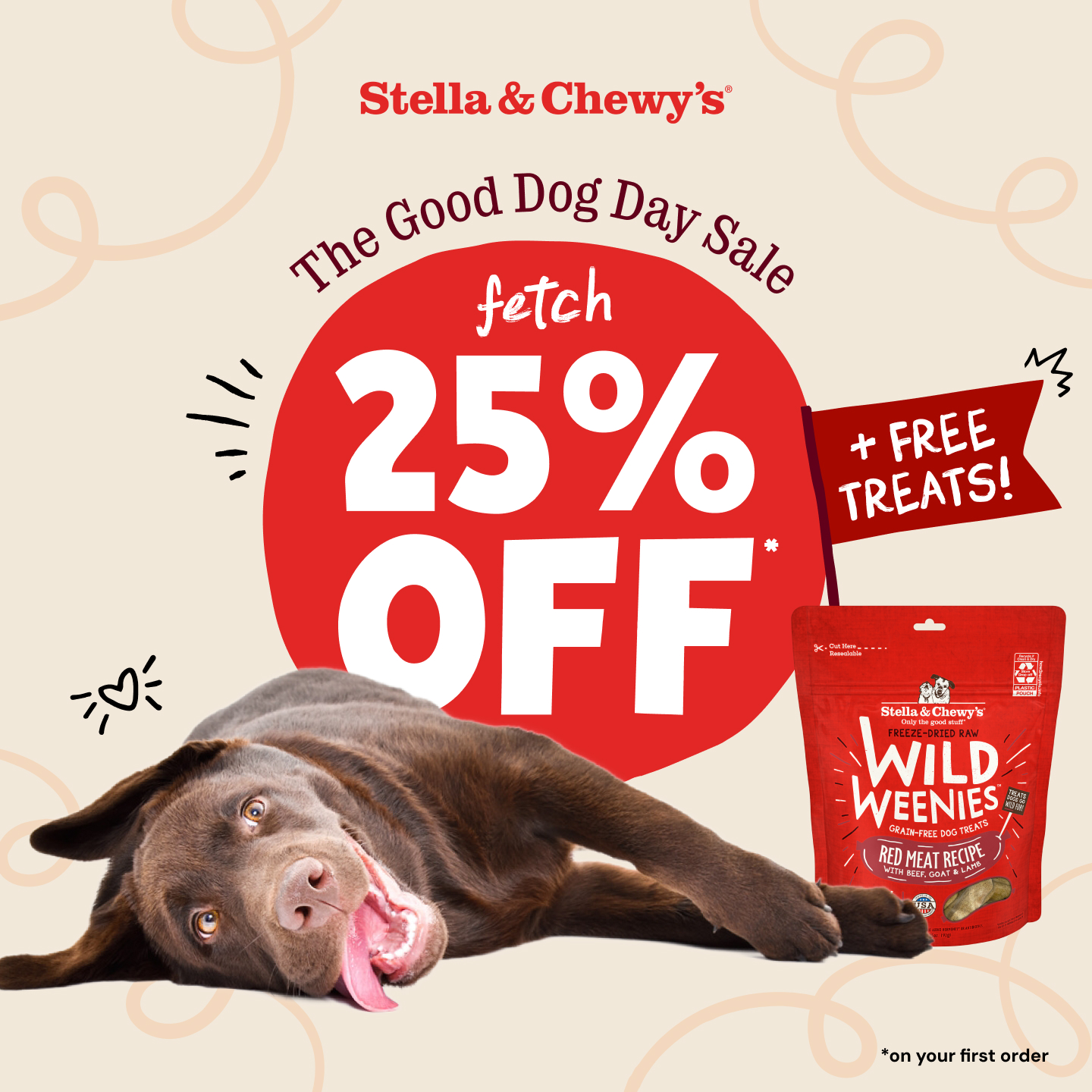Stella & Chewy's Facebook ad: Shop the Good Dog Day Sale