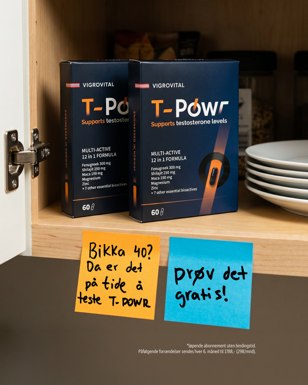 VigroVital T-Powr Norge Facebook ad