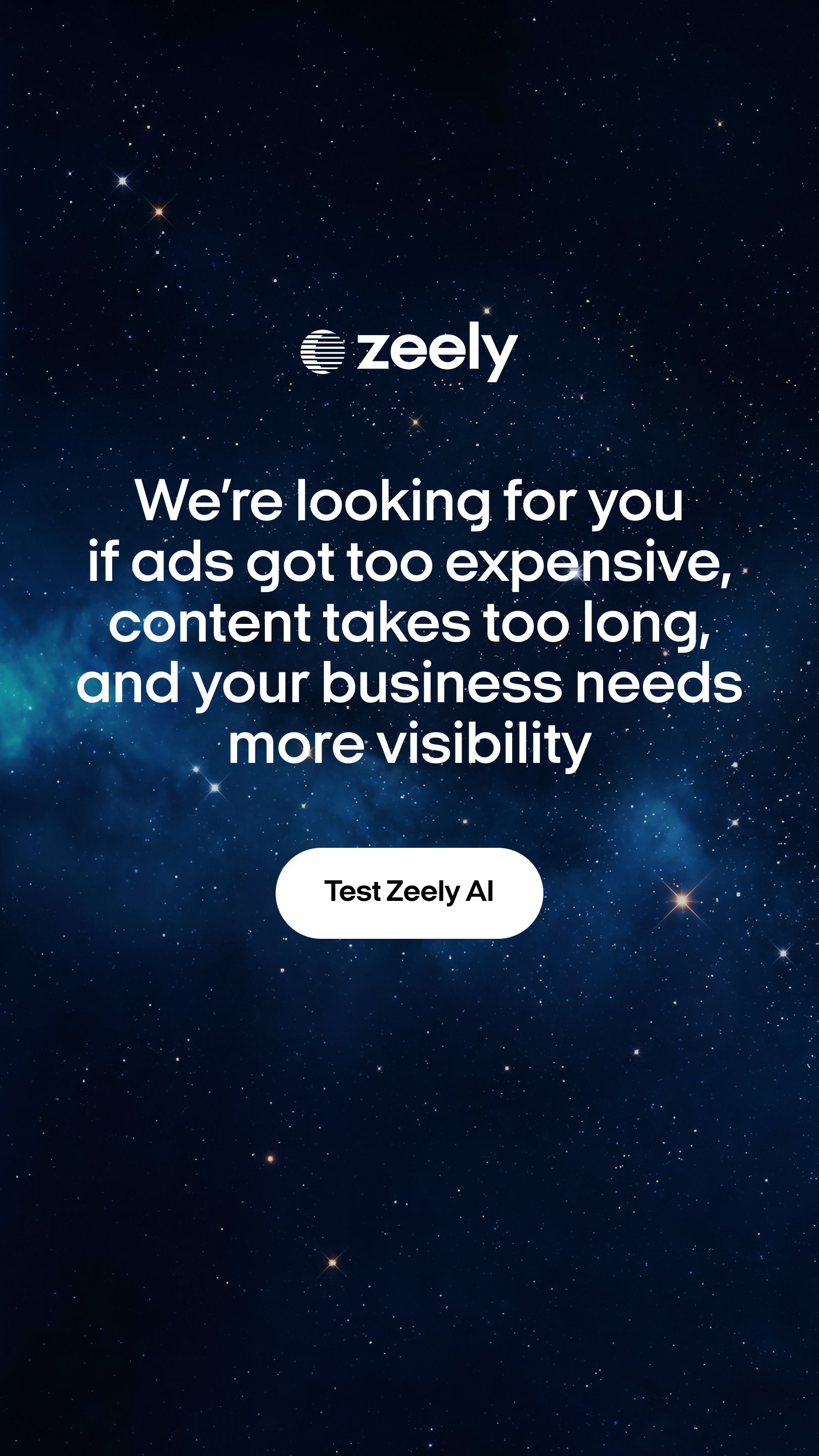 Zeely Facebook ad
