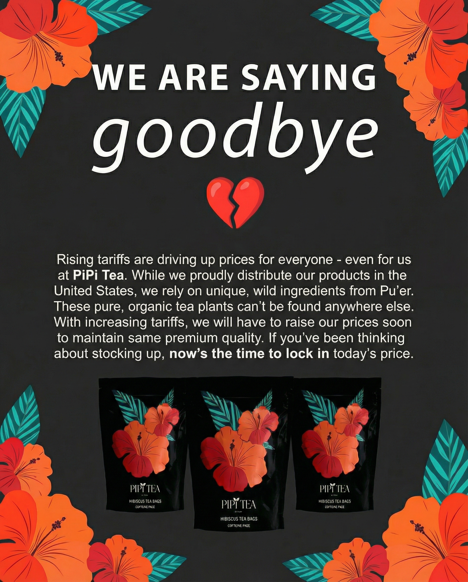 Shop PiPi Tea Facebook ad
