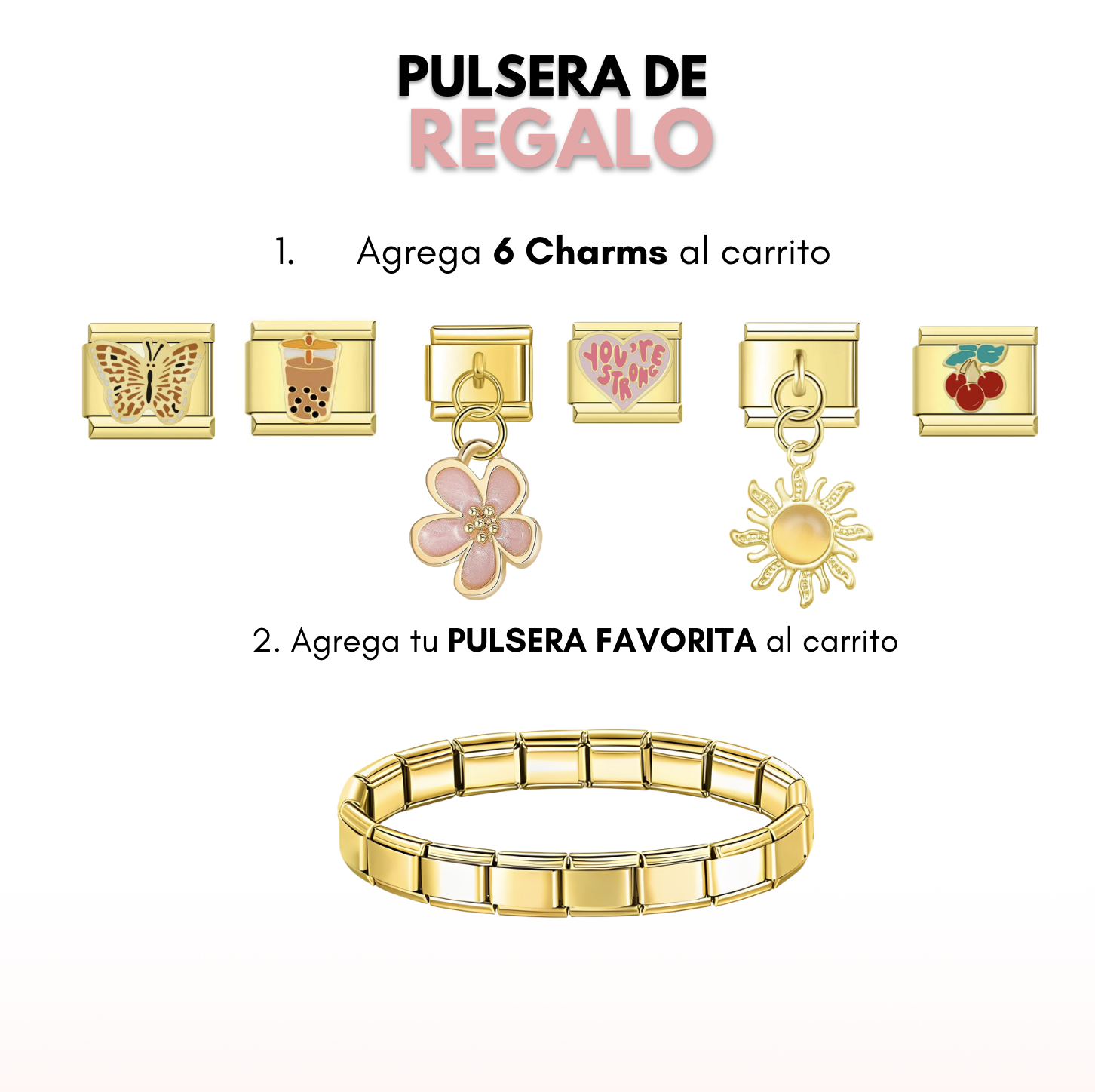 Italian Charms Facebook ad: +1000 Diseños de Charms