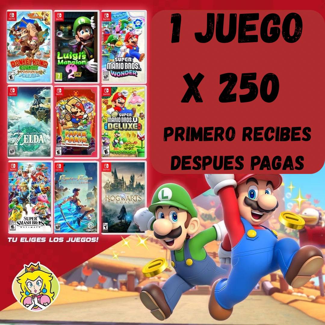 DOG GAMES-Juegos Digitales Facebook ad: PROMOCIÓN EN JUEGOS DE SWITCH