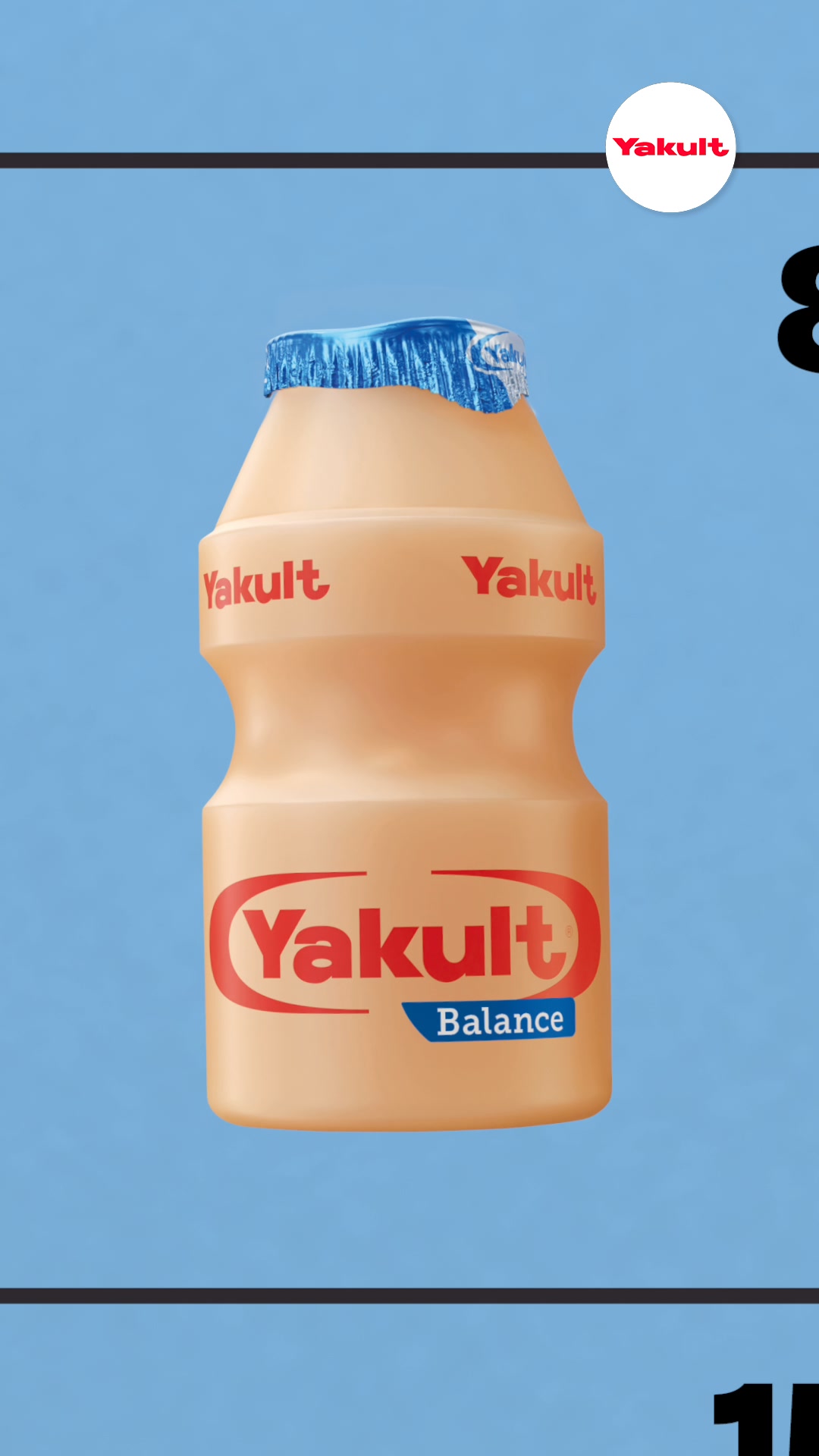 Yakult UK and Ireland Facebook ad: Drink Yakult in two easy gulps