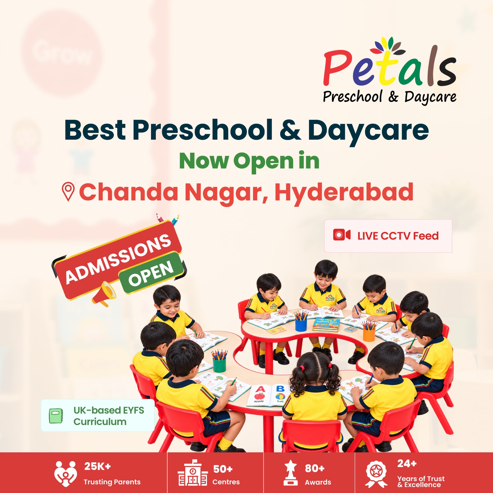 Petals Preschool & Day Care Facebook ad