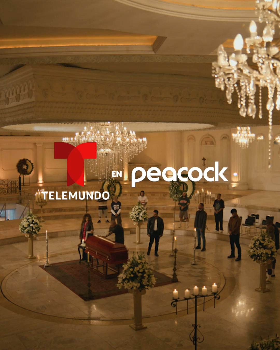 Peacock TV Facebook ad: Suscríbete a Peacock y mira la última temporada.