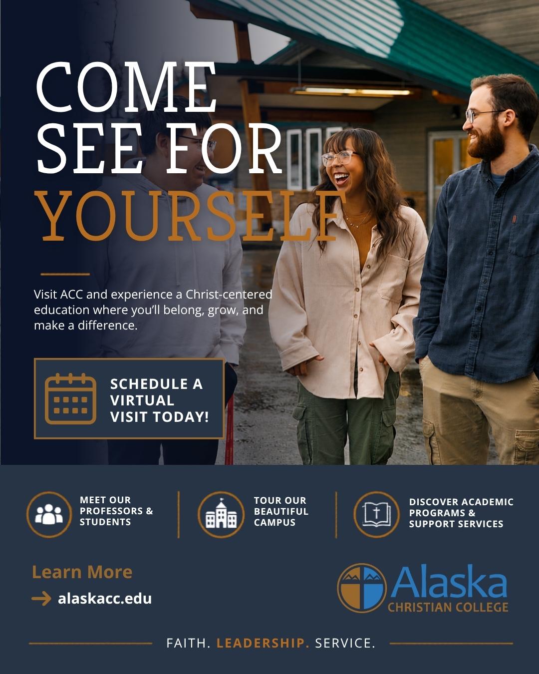 Alaska Christian College Facebook ad: Some colleges are huge.