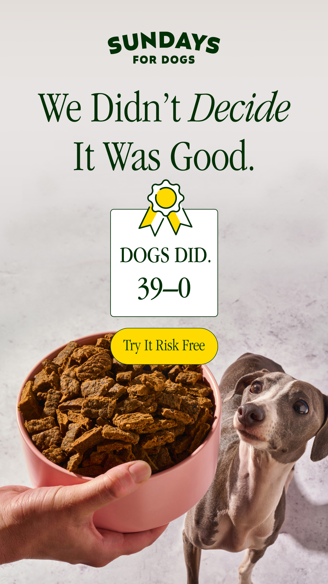 Sundays Facebook ad