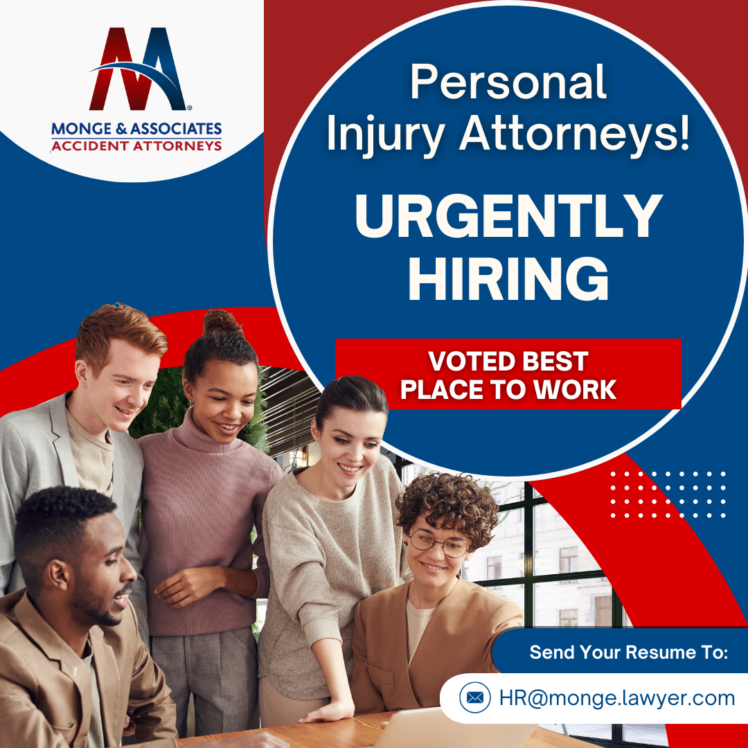 Monge & Associates Facebook ad: Launch Your Career with a Top-Ranked Law Firm!