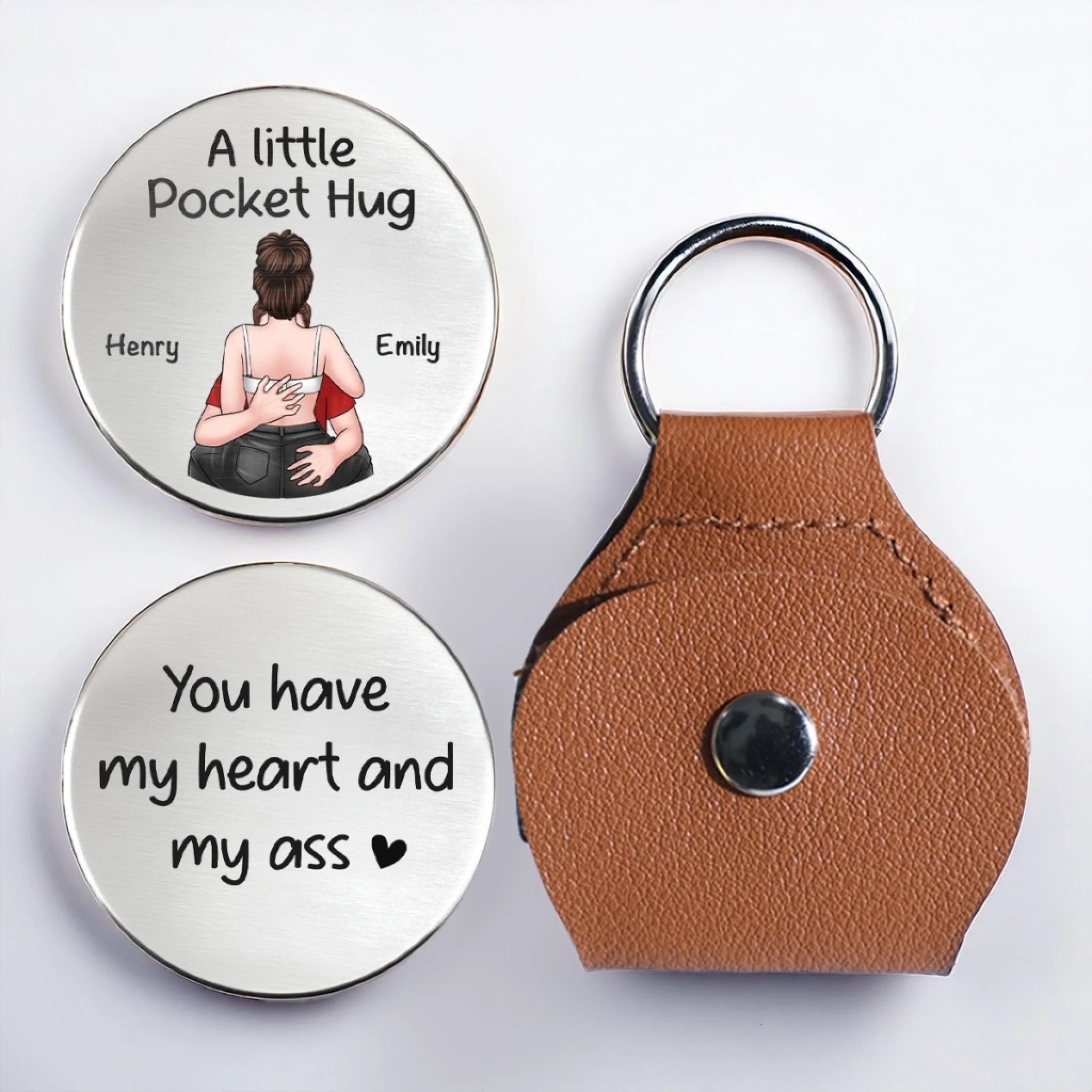 Pawfect House Corner Facebook ad: For couples, this personalized pocket hug celebrates a…