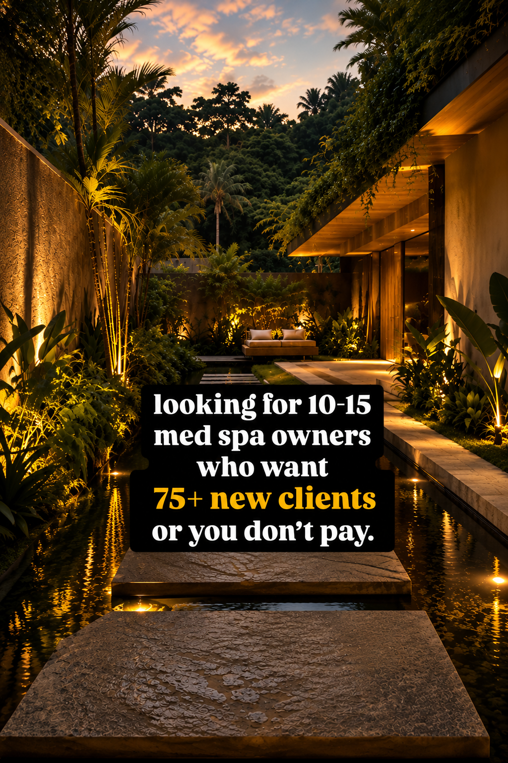 Clinic Blast Facebook ad: You Only Pay Us Per Patient We Generate For You