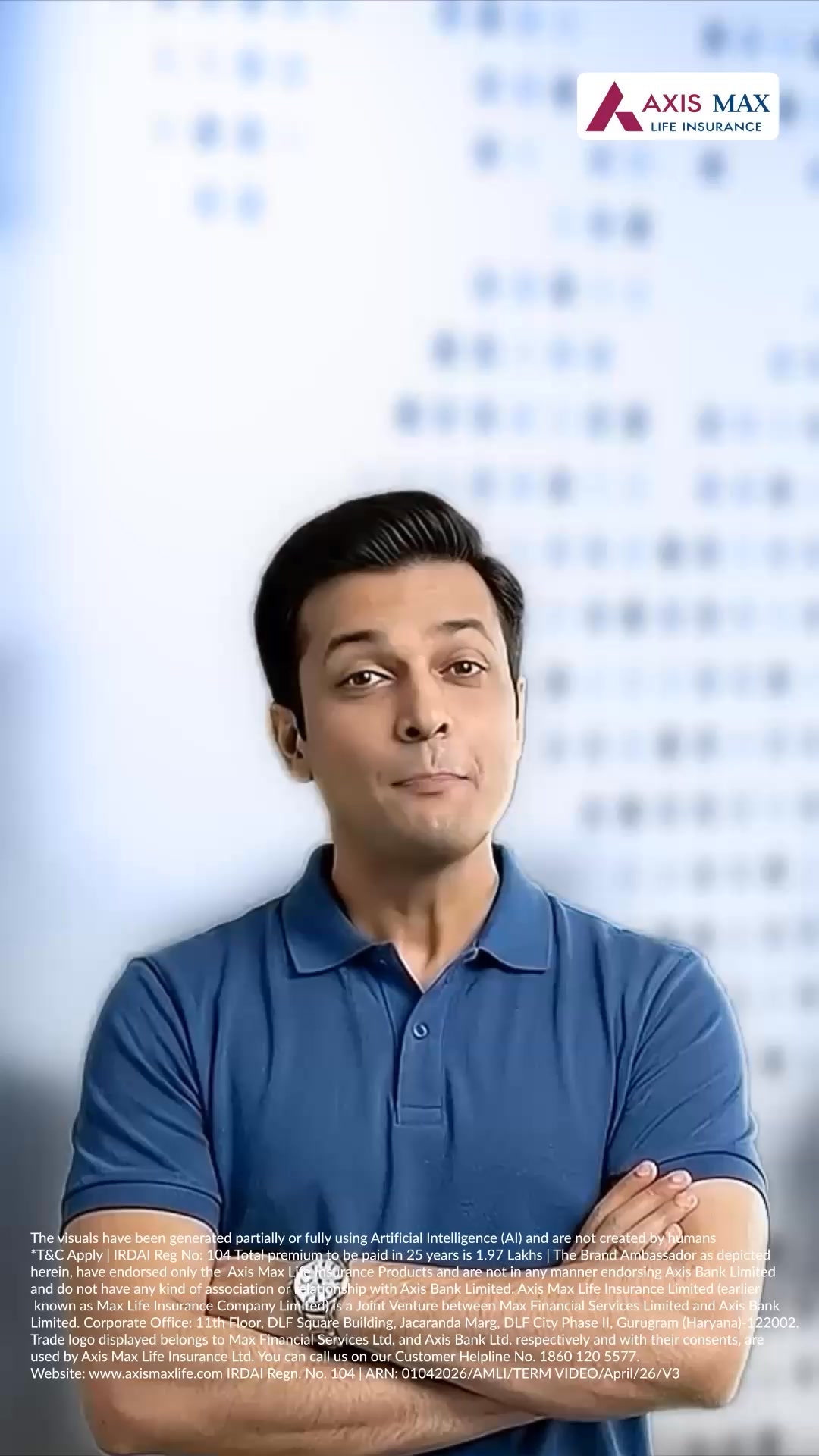 Axis Max Life Insurance Facebook ad: Family Secure at ₹20/Day or ₹30/Day