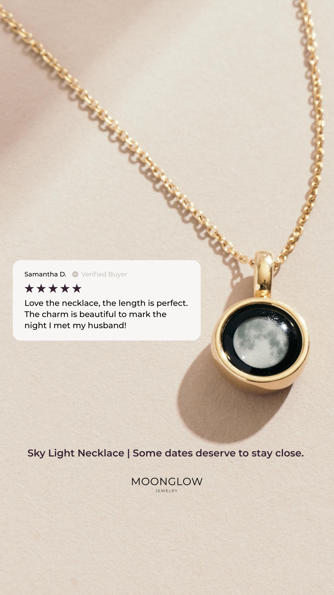 Moonglow Jewelry Facebook ad
