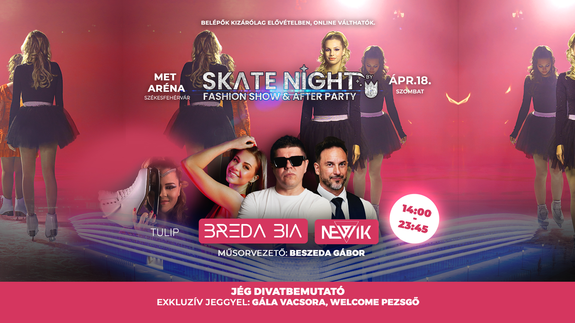 TULIP Shop Hungary Kft. Facebook ad: SKATE NIGHT by Tulip / Fashion Show & After Party