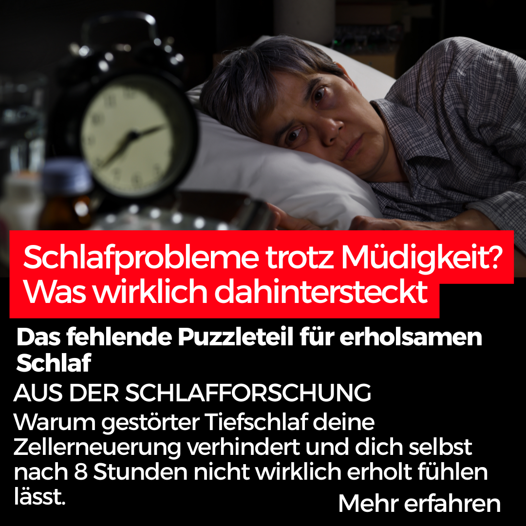 Gesundheitspiegel Facebook ad: Während du wach liegst, altert dein Körper weiter