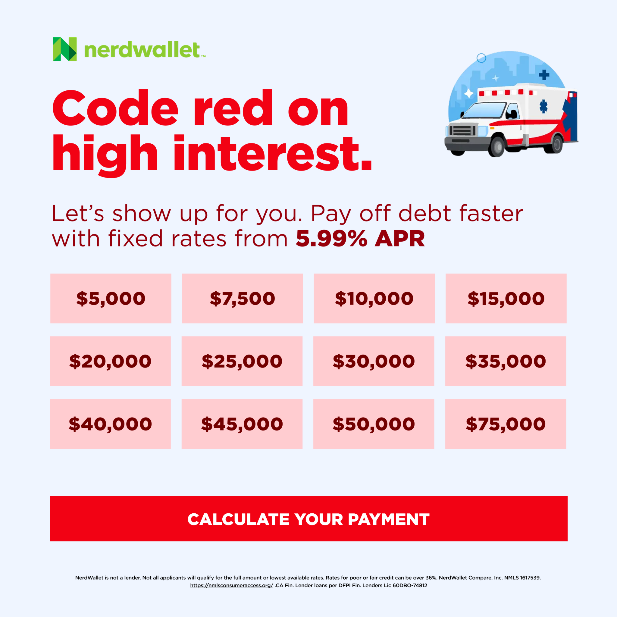 NerdWallet Facebook ad