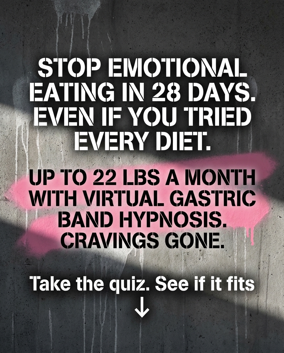 Hypnozio: power of hypnotherapy Facebook ad: Overcome Weight Challenges