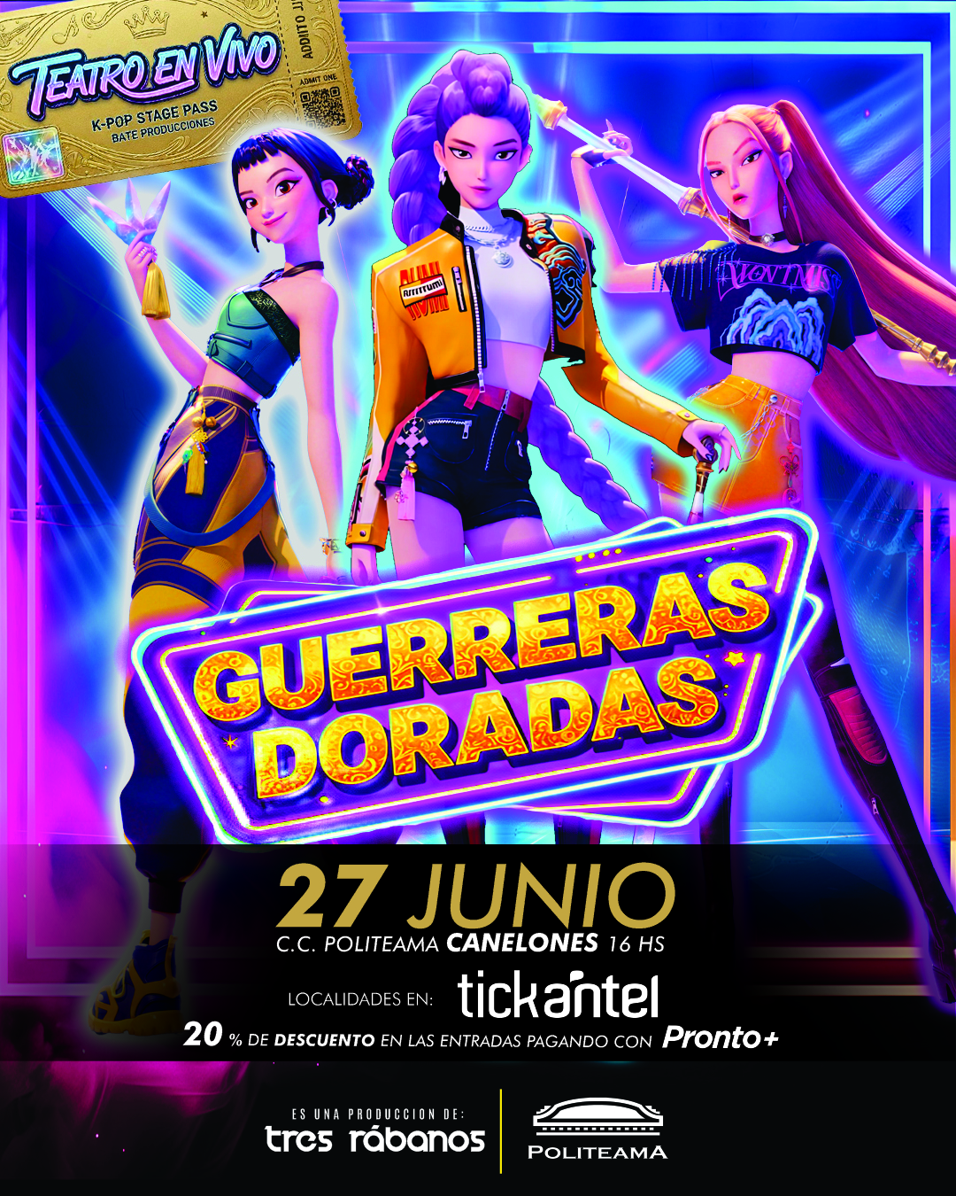 Tres Rabanos Producciones Facebook ad: CANELONES GUERRERAS