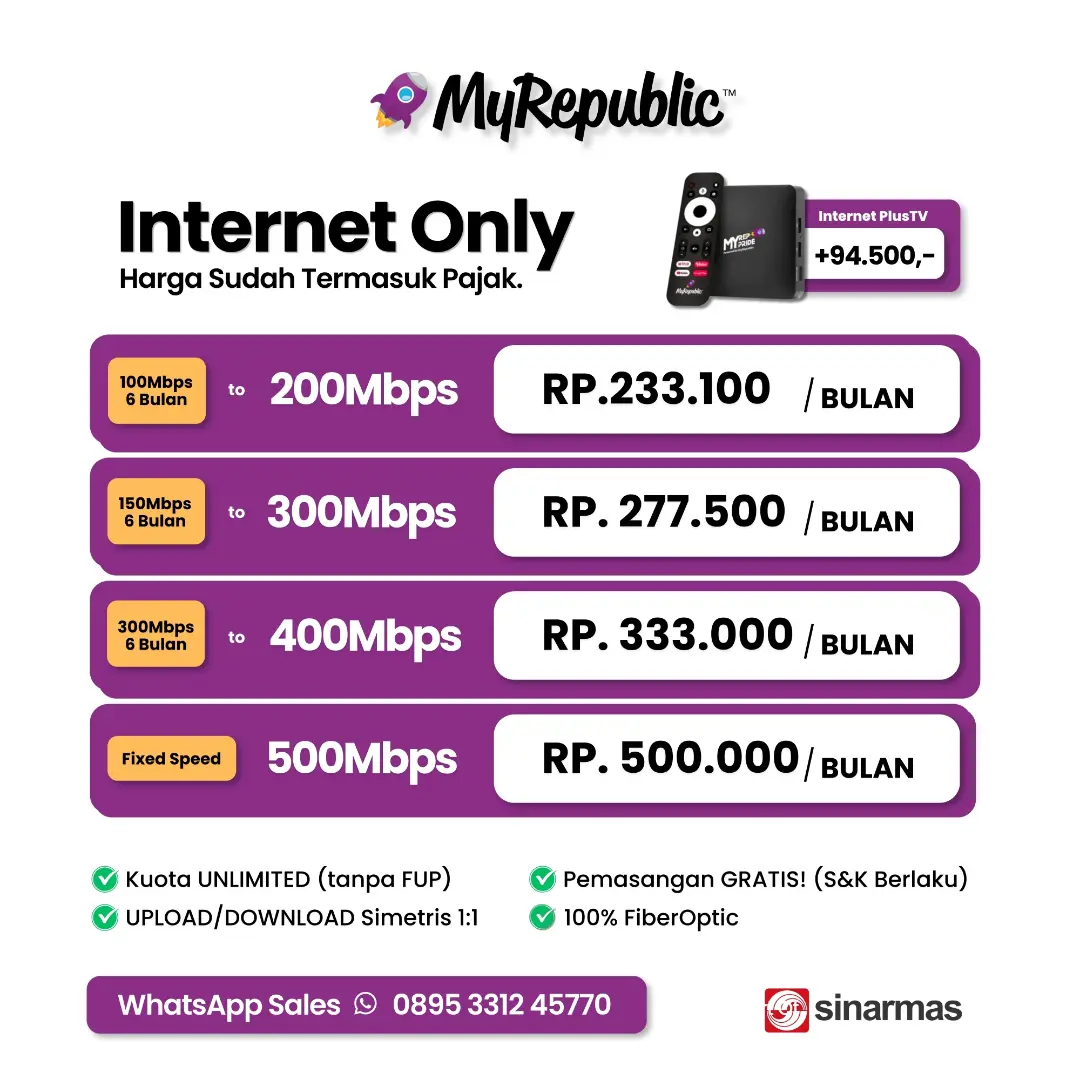 MyRepublic Jakarta Facebook ad: ๐๐๐๐๐๐๐ ๐๐๐๐๐! ๐๐ข๐
๐ข ๐๐ฒ๐๐๐ฉ๐ฎ๐๐ฅ๐ข๐โฆ